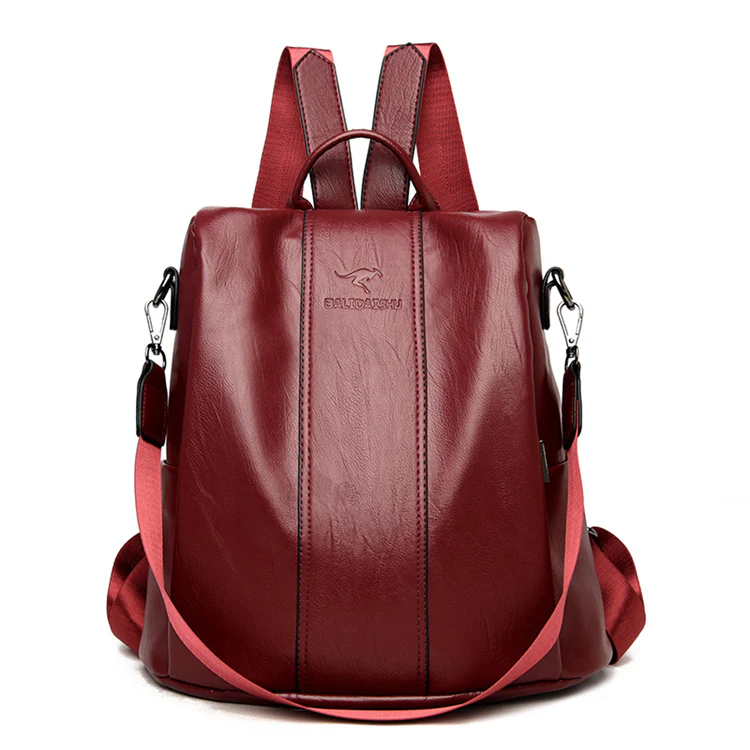 Mochila de Couro Feminina 2 em 1 - Image 9