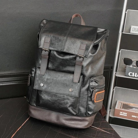Mochila de Couro Masculino Rústica - Image 5