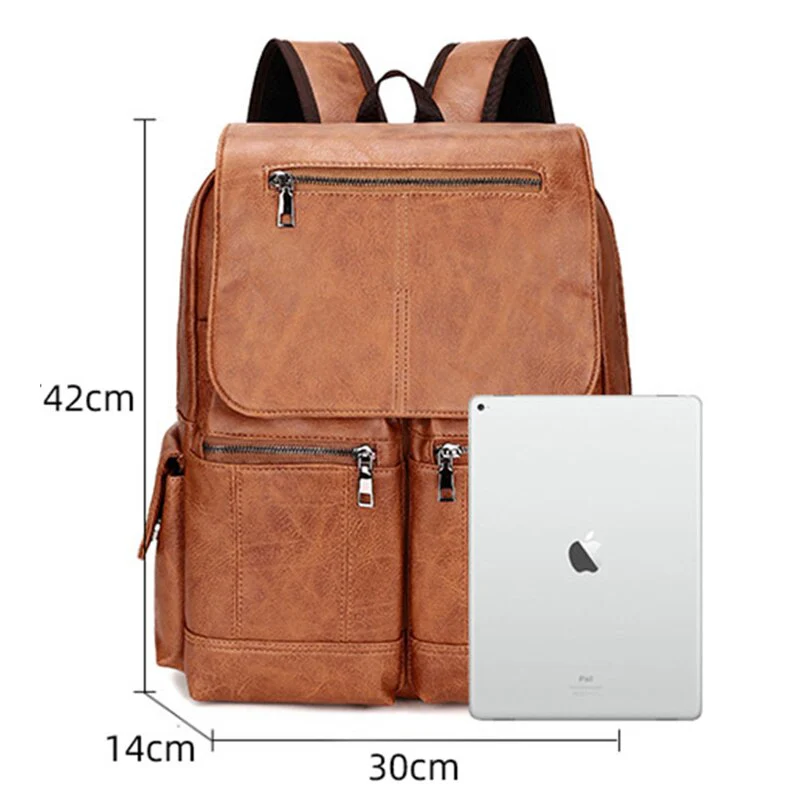 Mochila de Couro Vintage - Image 3
