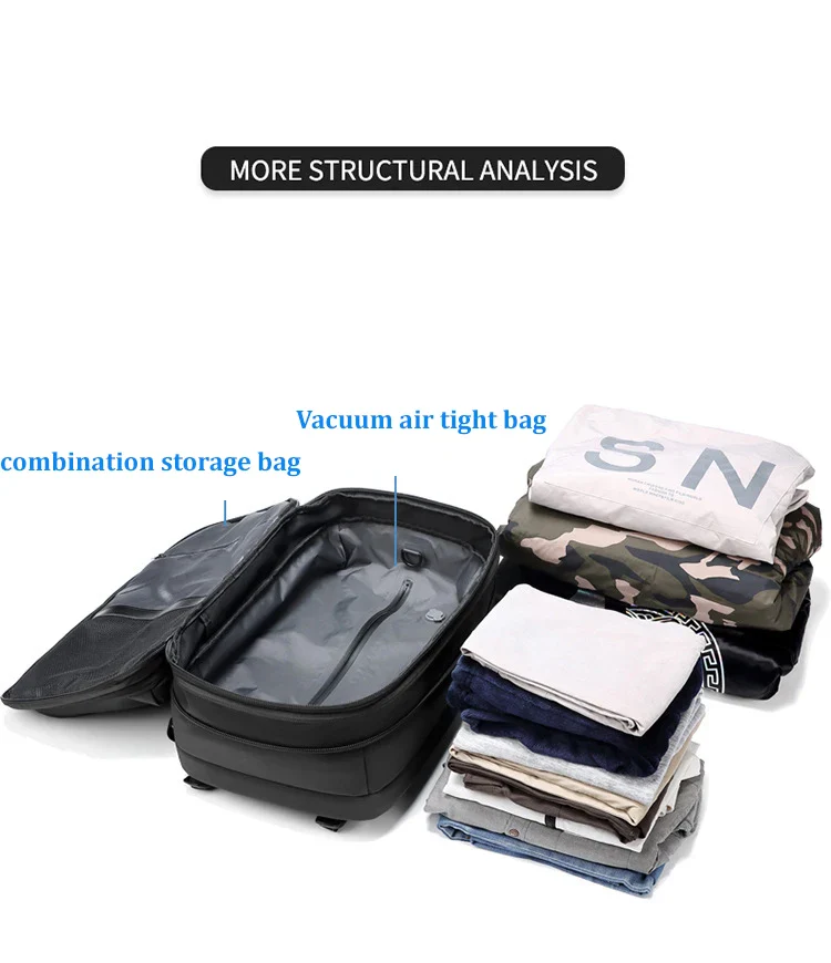Mochila De Viagem Smart | AirCompress - Image 16