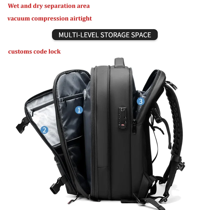Mochila De Viagem Smart | AirCompress - Image 2