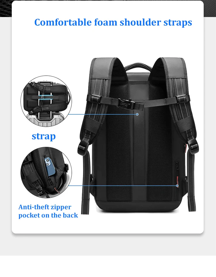 Mochila De Viagem Smart | AirCompress - Image 20