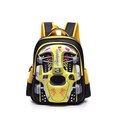 Mochila Escolar Infantil Carro de Corrida 3D - Image 6