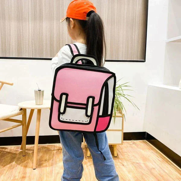 Mochila Escolar Infantil Desenho 2D - Image 3