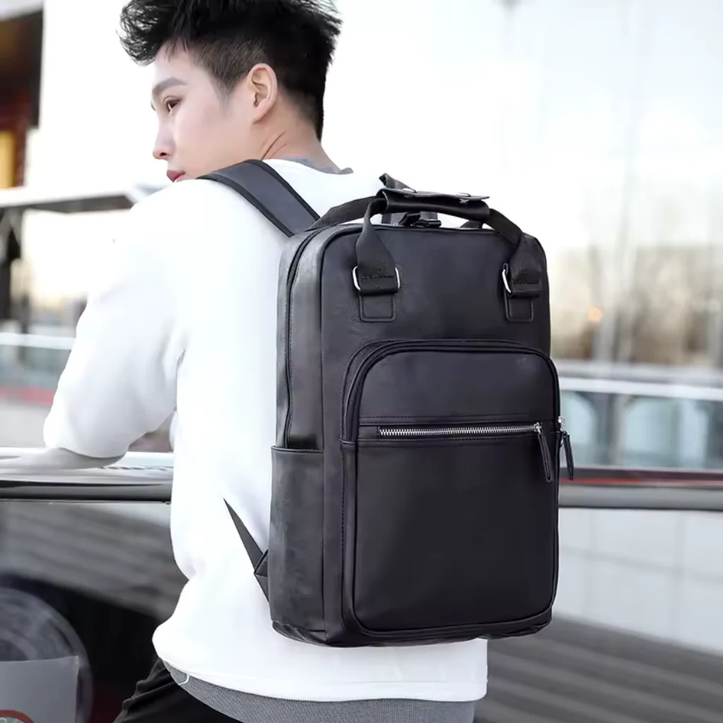 Mochila Executiva em Couro Oslo - Image 2