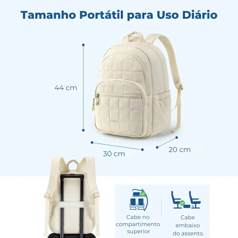 Mochila Feminina Notebook Impermeável Bagsmart - Image 4
