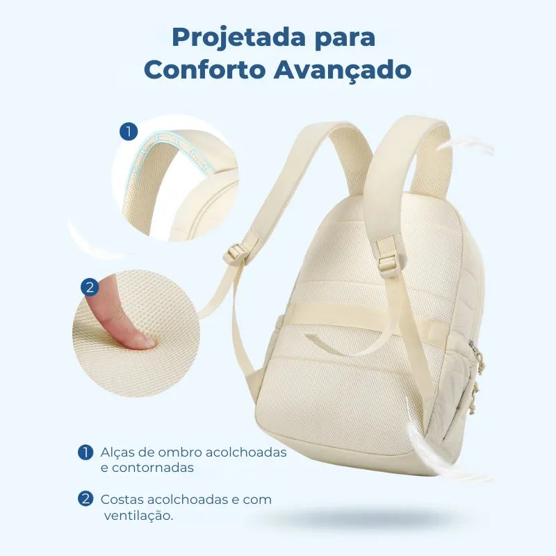 Mochila Feminina Notebook Impermeável Bagsmart - Image 6