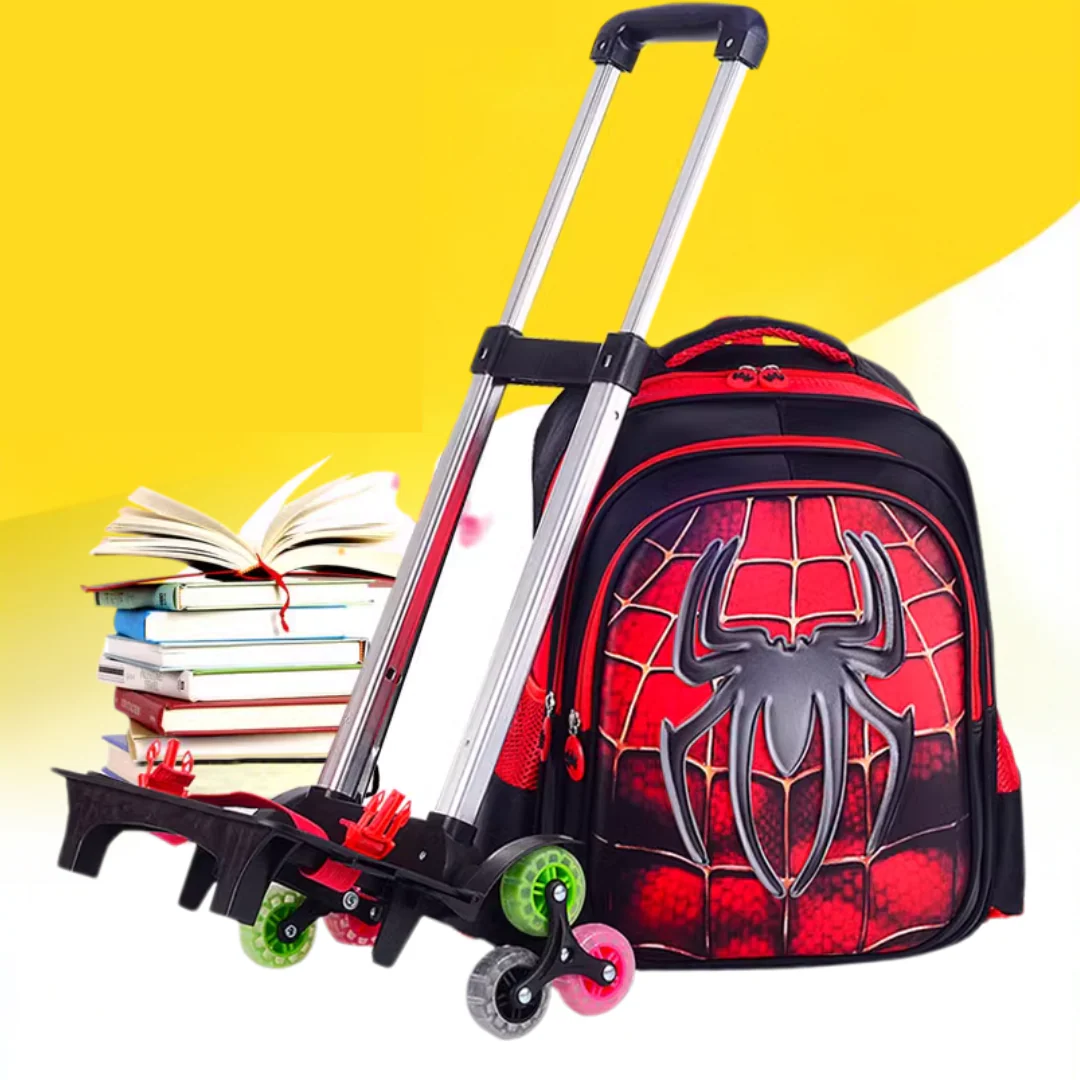 Mochila Infantil Homem Aranha de Rodinhas - Image 2