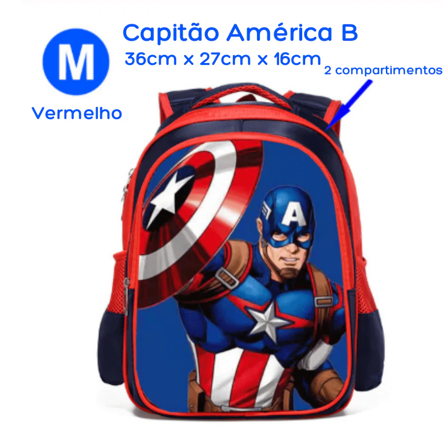 Mochila Infantil Vingadores Heróis - Image 13