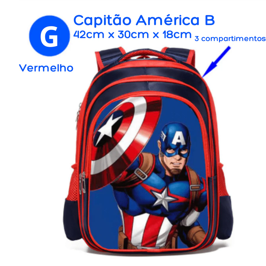 Mochila Infantil Vingadores Heróis - Image 14