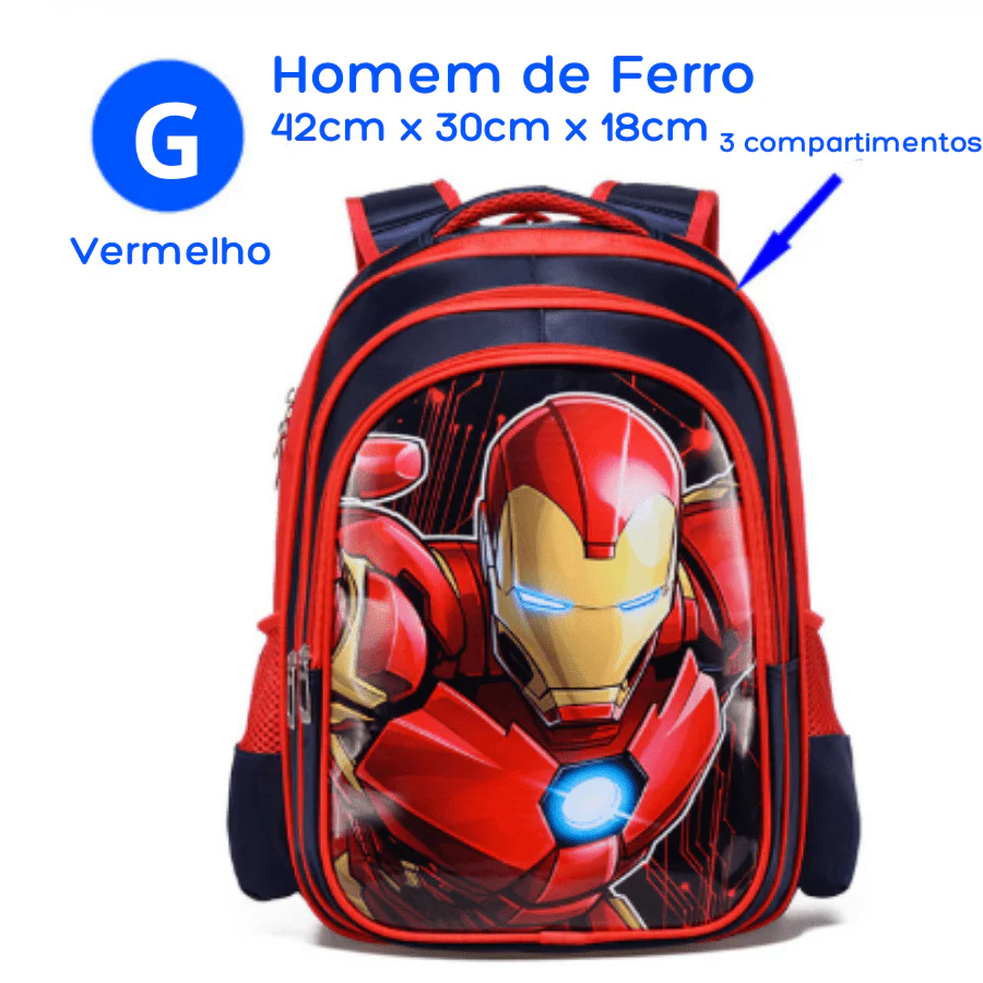 Mochila Infantil Vingadores Heróis - Image 16