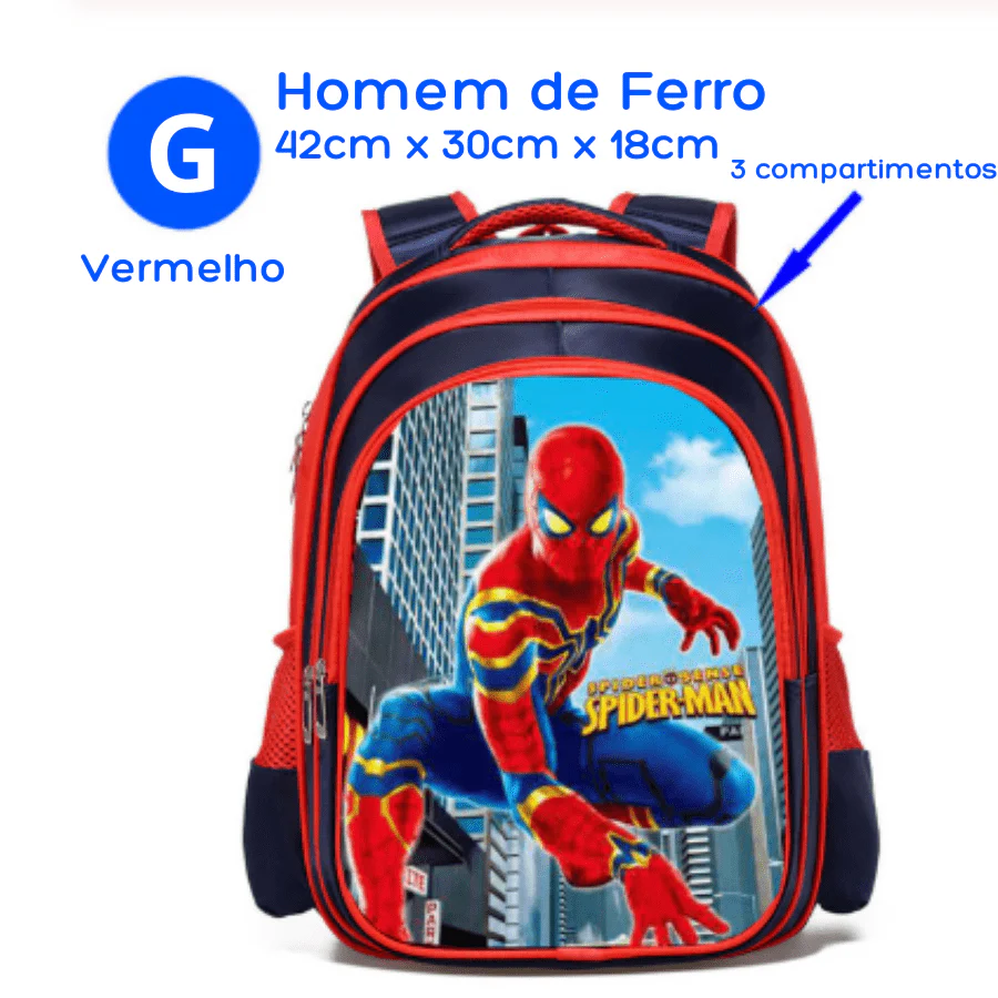 Mochila Infantil Vingadores Heróis - Image 18