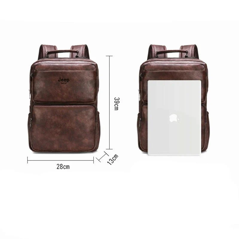 Mochila Jeep em Couro Nobre - Buluo Premium - Image 5