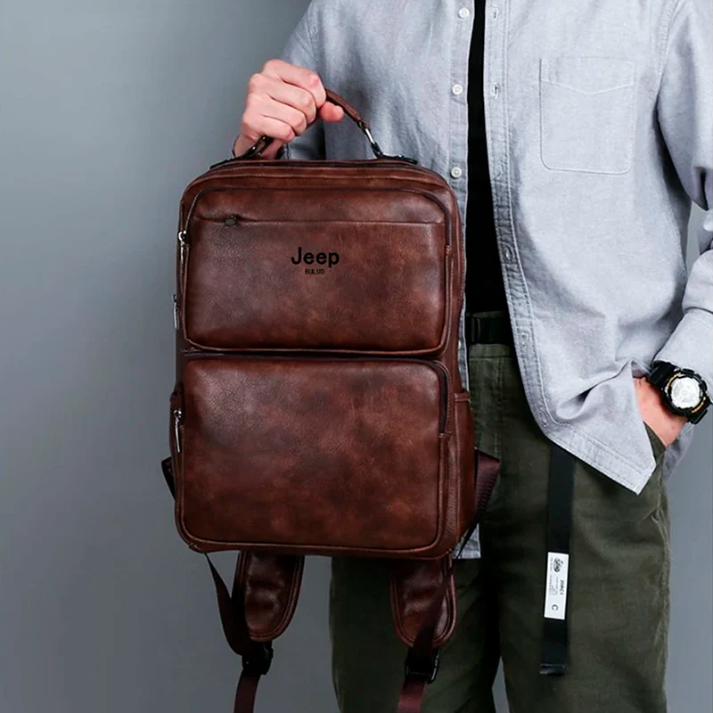 Mochila Jeep em Couro Nobre - Buluo Premium - Image 6