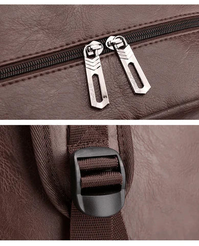 Mochila Masculina em Couro - Hermez Premium - Image 9