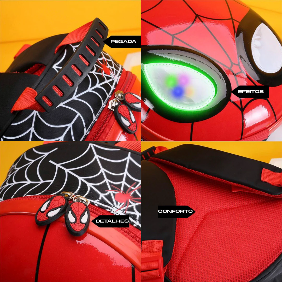Mochila Infantil Homem Aranha 3D - Image 3