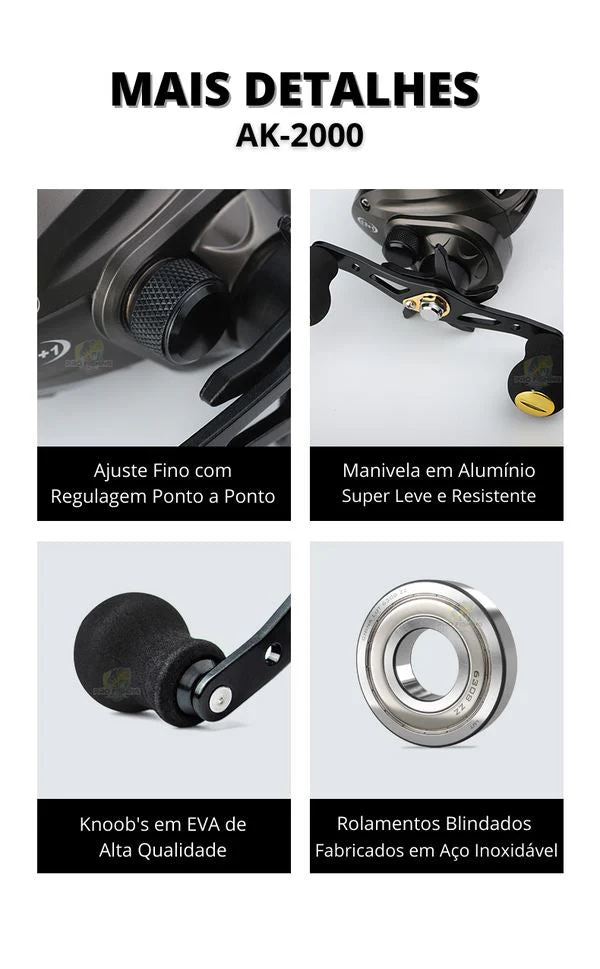 Nova Carretilha Premium LURE PRO AK-2000 - Image 6