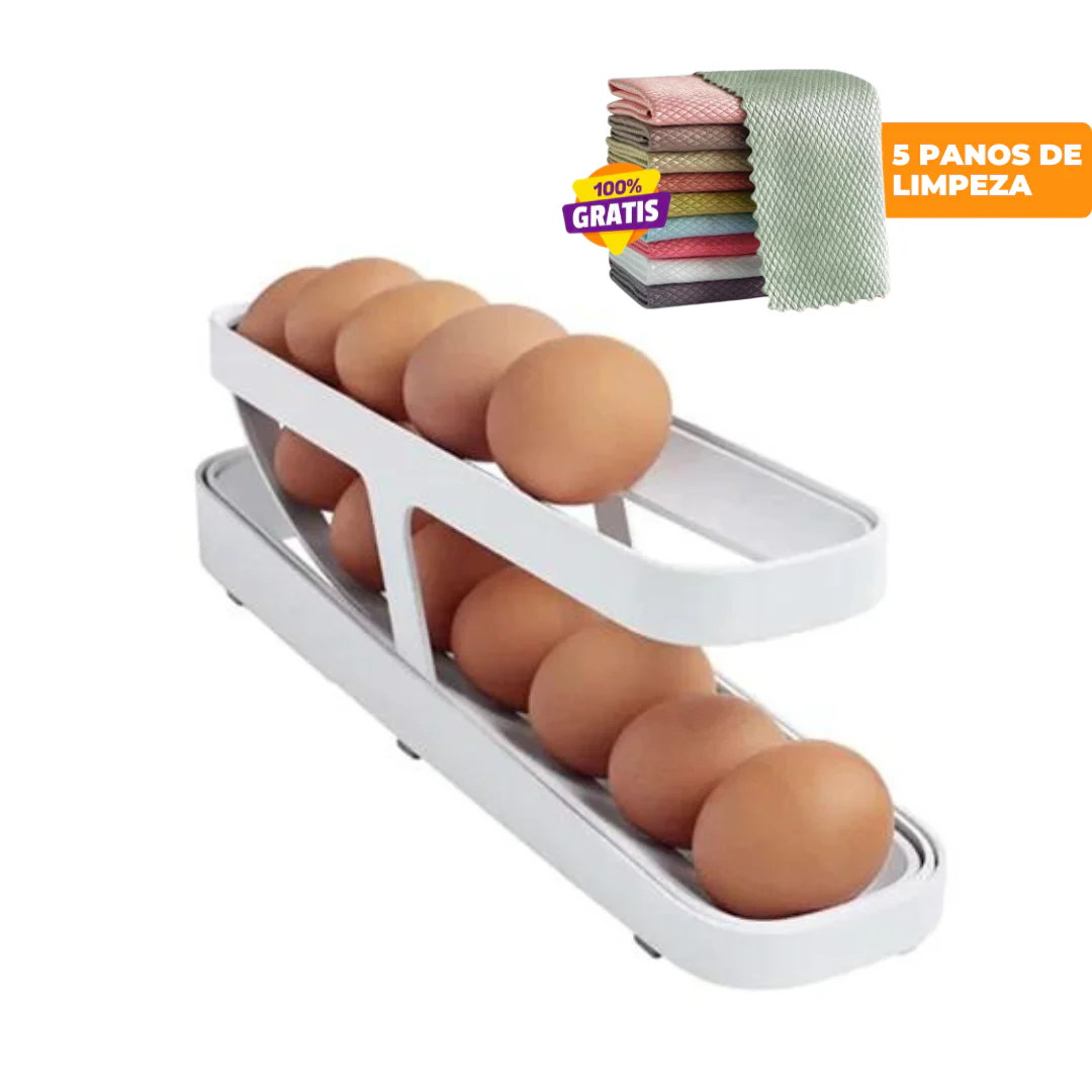 Organizador de Ovos com Rolagem Automática | EggMaster + Brinde - Image 5