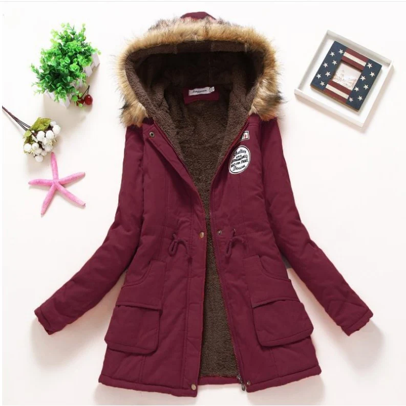 Parka Feminina Forrada com Pelo - Image 10
