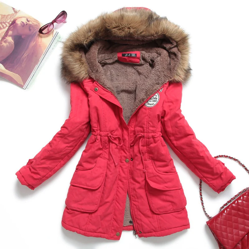 Parka Feminina Forrada com Pelo - Image 12