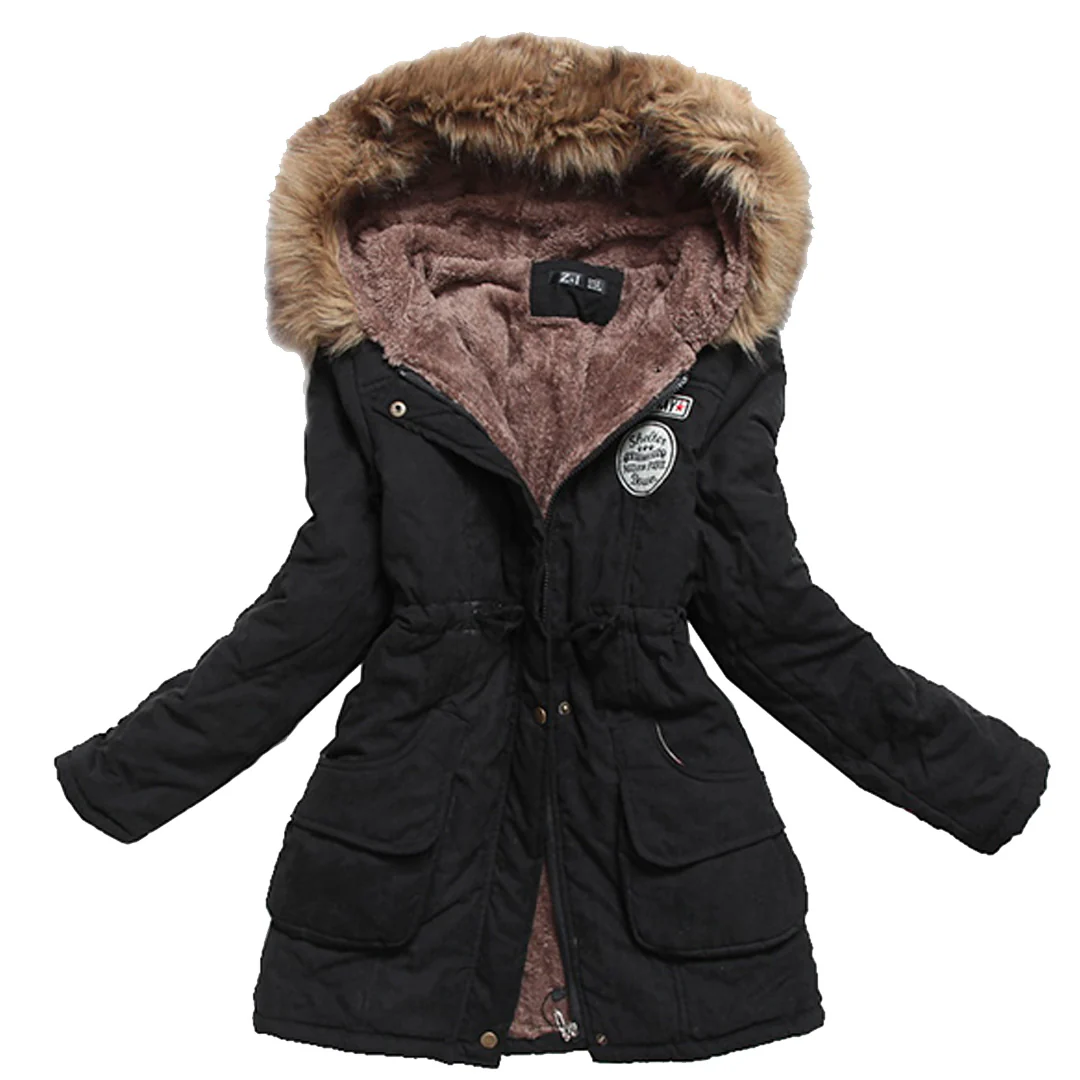 Parka Feminina Forrada com Pelo - Image 17