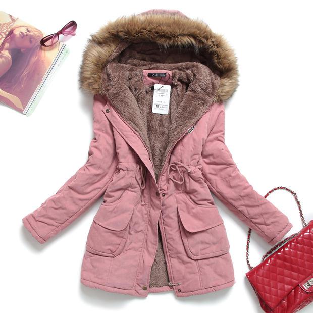 Parka Feminina Forrada com Pelo - Image 3