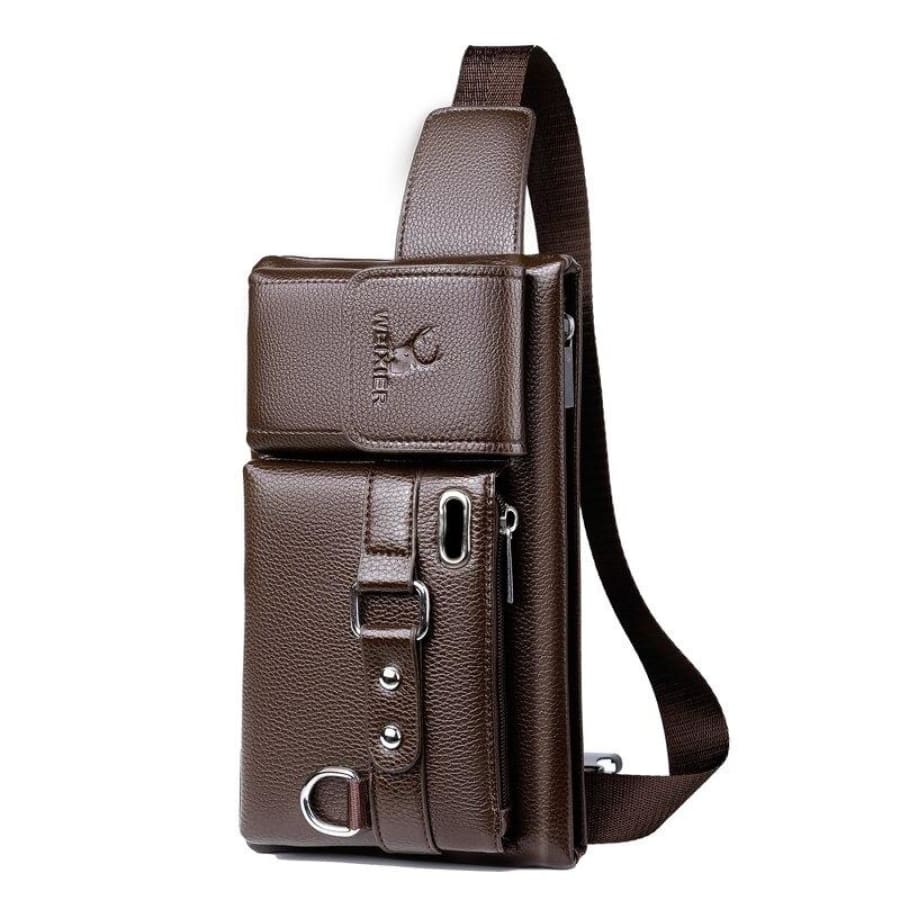 Pochete Masculina Transversal Couro - Image 23