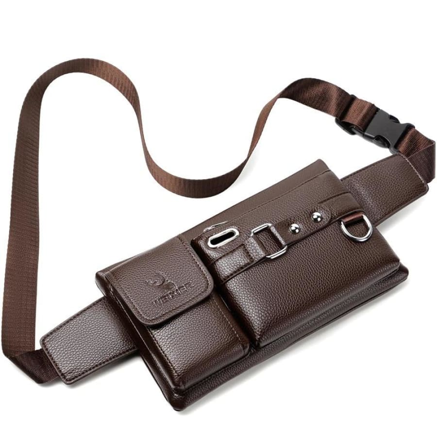 Pochete Masculina Transversal Couro - Image 24
