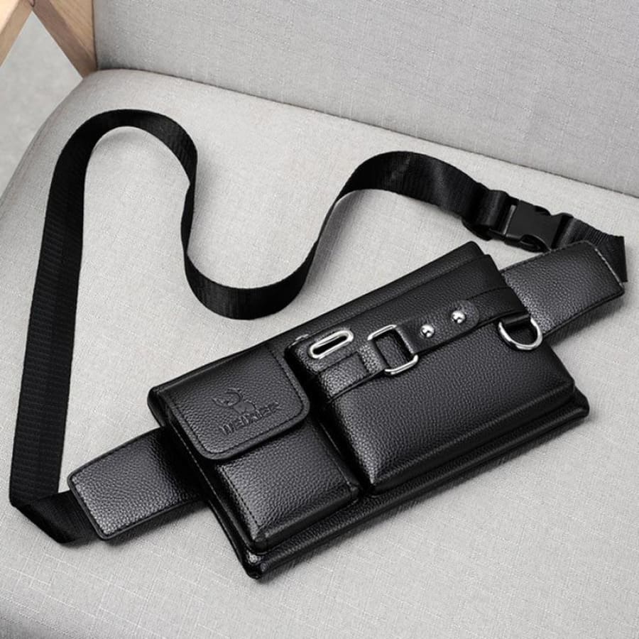 Pochete Masculina Transversal Couro - Image 3