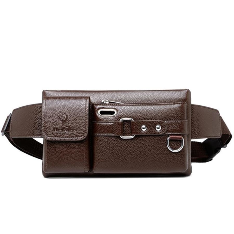 Pochete Masculina Transversal Couro - Image 4