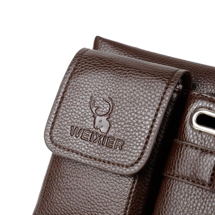 Pochete Masculina Transversal Couro - Image 8