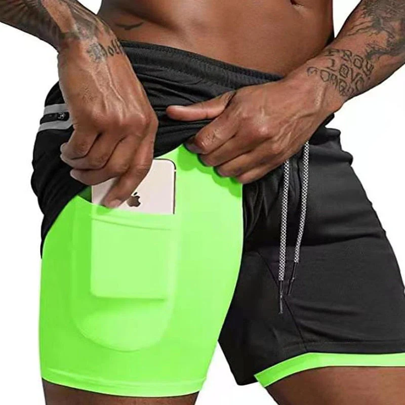 Shorts Dupla Camada com Bolso Interno | PowerFlex