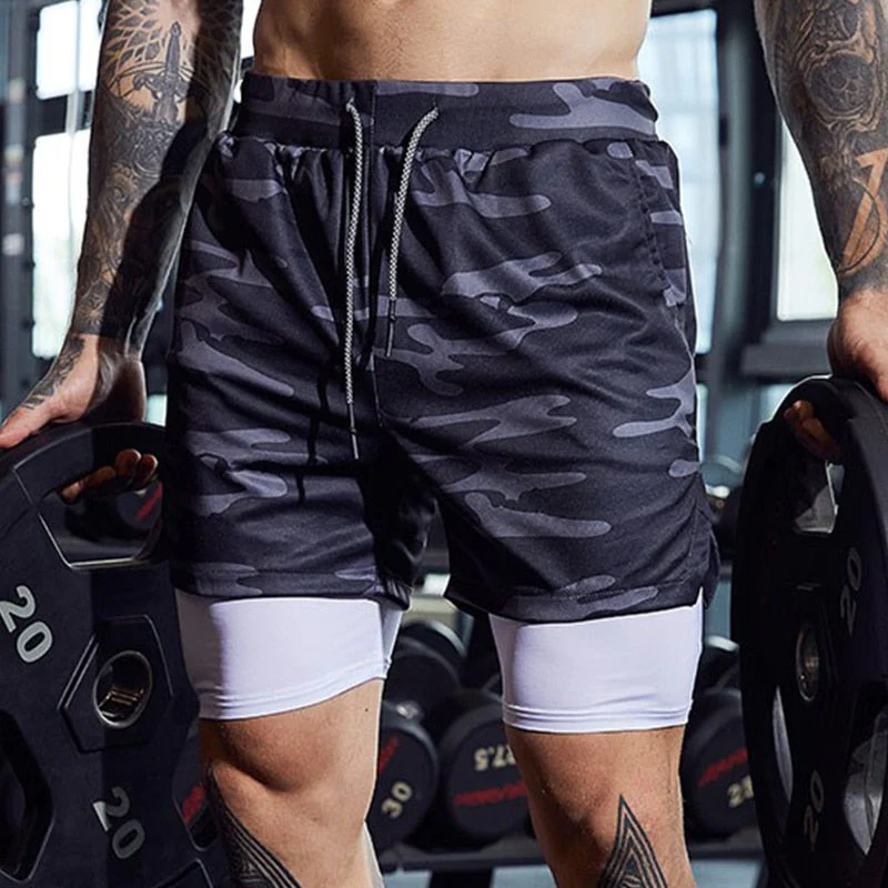 Shorts Dupla Camada com Bolso Interno | PowerFlex - Image 2