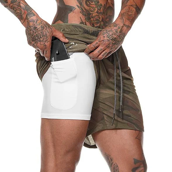 Shorts Dupla Camada com Bolso Interno | PowerFlex - Image 6
