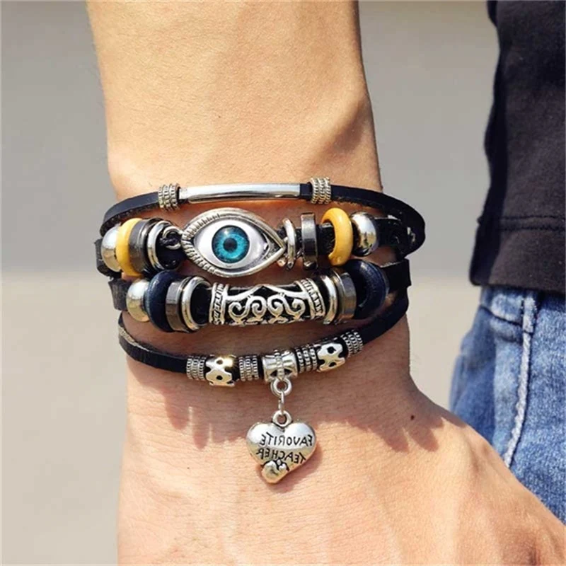 Pulseira Masculina de Couro Nobre - COMPRE 1 LEVE 4 - Image 6