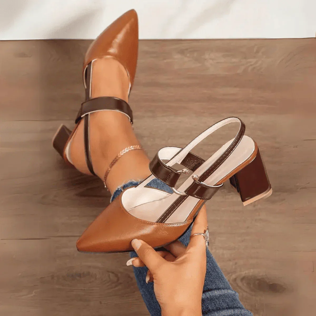 Sapato Scarpin Feminino Salto Bloco - Image 7