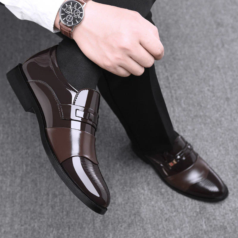Sapato Social Couro Masculino Madri + Relógio Geneva (Brinde) - Image 3