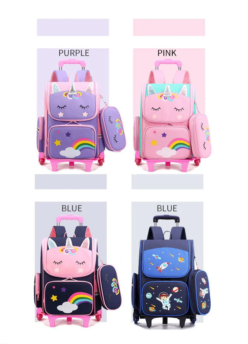 Mochila Escolar de Rodinha Infantil - Image 6