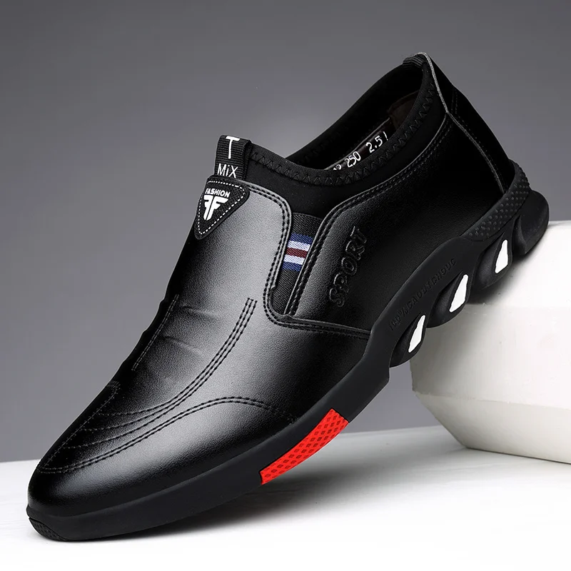 Tênis de Couro Masculino Shark + Relógio Geneva (Brinde) - Image 5