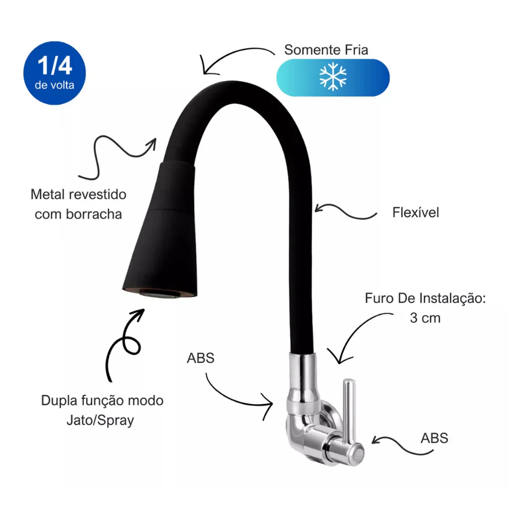 Torneira de Cozinha Gourmet Flexível | Smart Faucet - Image 4