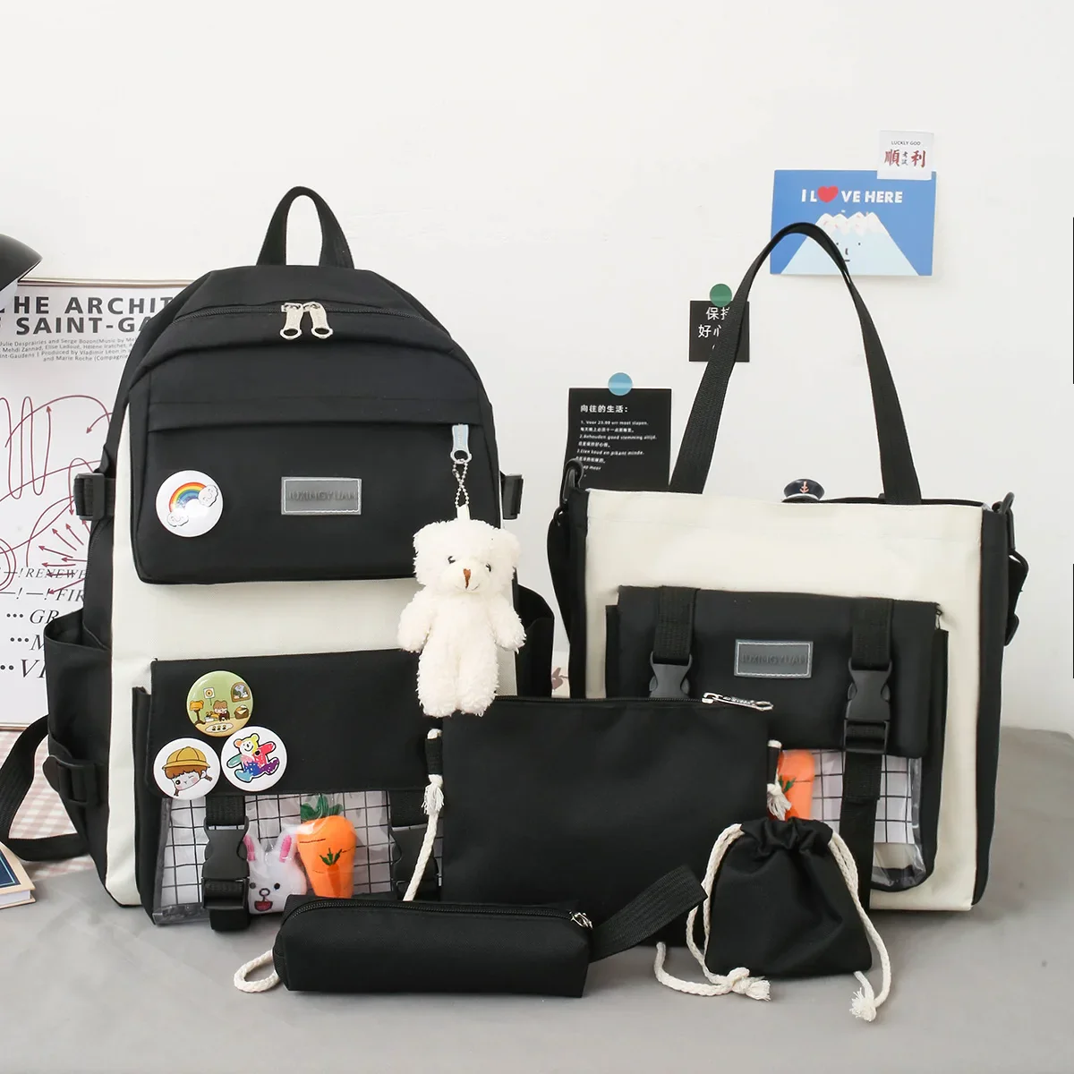 UniqBag - Kit Escolar Feminino 4 em 1 - Image 5