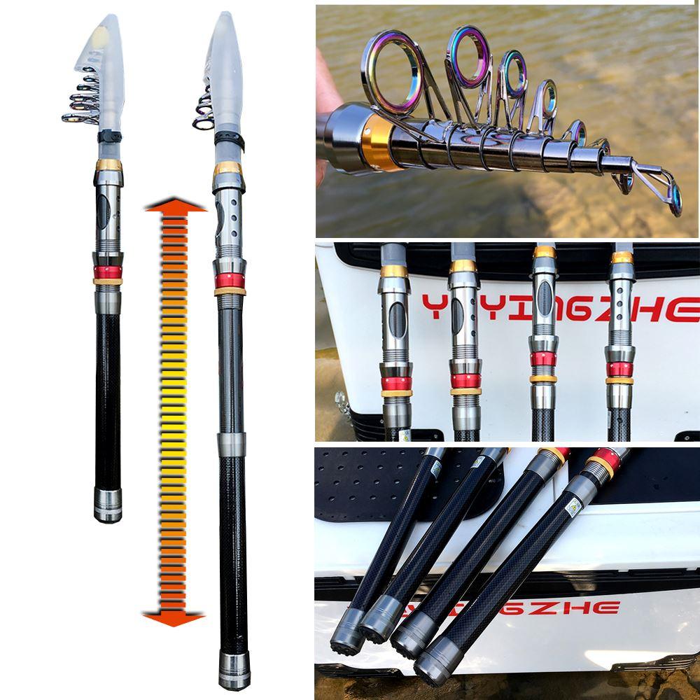 Vara de Pesca Telescopia em Fibra de Carbono com Molinete Drag 10kg - Image 5