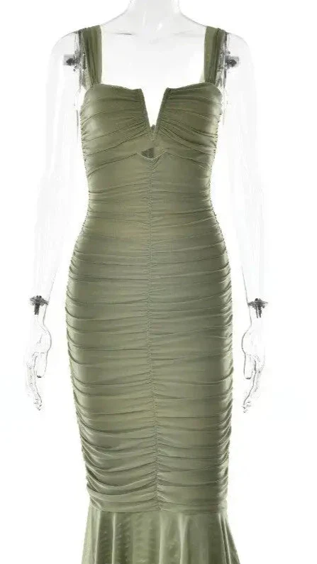 Vestido Midi Drapeado - Image 8