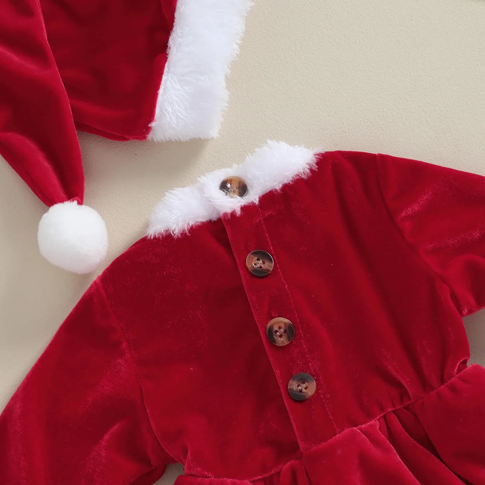 Vestido Mamãe Noel para Bebês 0-24 Meses - Image 5